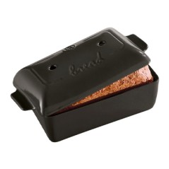 EMILE HENRY: MOLDE HORNO PARA PAN ANTRACITA 22X13cm. Ref.7955044