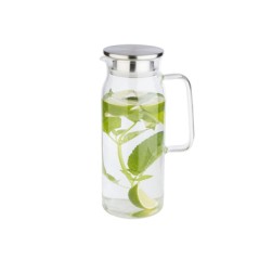 JARRAS AGUA SANGRIA: CON TAPA EN ACERO INOX SLIM 1 5Ltrs. Ø9Xh28cm. Ref.626015