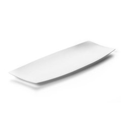 VAJILLA CATERING ARAVEN: BANDEJITA INDIVIDUAL 200X70mm. BLANCA (20uni.) Ref.01768