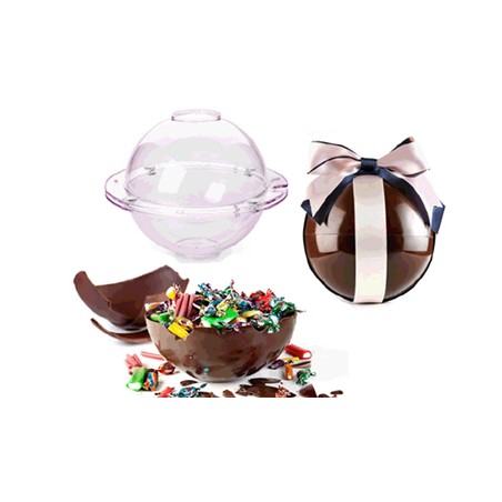 MOLDE MAGNETICO PARA ESFERA DE CHOCOLATE 3D Ø14CM. Ref.828914