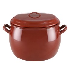 OLLA ABOMBADA ACERO ESMALTADA CON TAPA - 5 Medidas disponibles