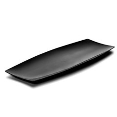 VAJILLA CATERING ARAVEN: BANDEJITA INDIVIDUAL 200X70mm. NEGRA (20uni.) Ref.41768