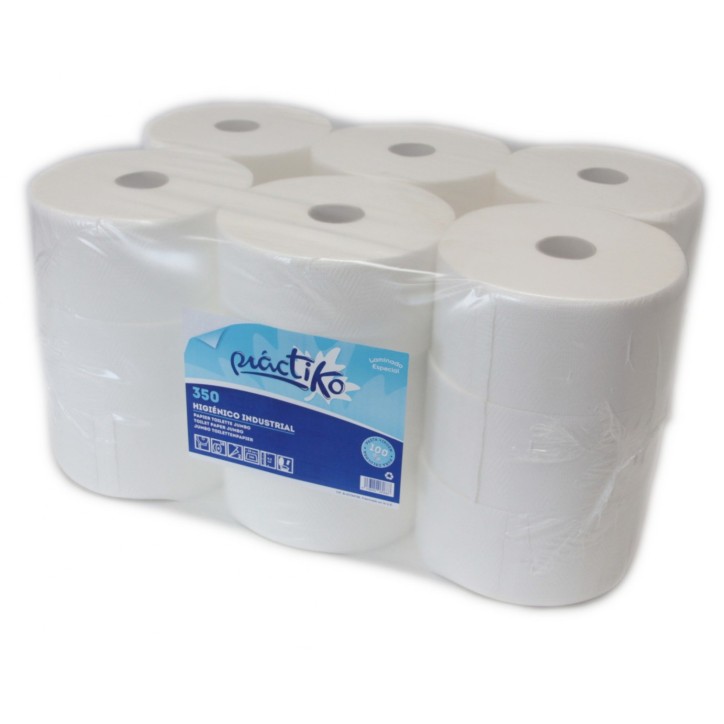 ROLLO HIGIENICO INDUSTRIAL PASTA GOFRADO 350gr. Ref.HGLD35 ROLLO HIGIENICO INDUSTRIAL PASTA GOFRADO 350gr. Ref.HGLD35