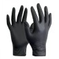 GUANTES LIMPIEZA NITRILO SIN POLVO - 100uds. - CALIDAD PREMIUM - Color NEGRO - 4 Tallas disponibles