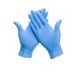 GUANTES LIMPIEZA NITRILO SIN POLVO - 100uds. - CALIDAD ECO - Color AZUL - 4 Tallas disponibles