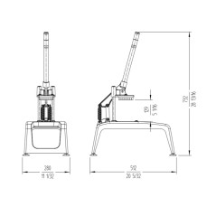 SAMMIC - CORTADORA DE PATATAS MANUAL PREMIUM - CORTE 10X10mm. - CF-5 - Ref.1020061