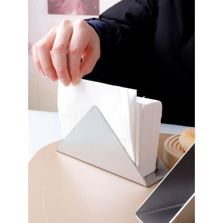 SERVILLETERO COCTEL: ACERO INOX - 12 5Xh7cm. - DISENO TRIANGULAR - Ref.BY01011078413