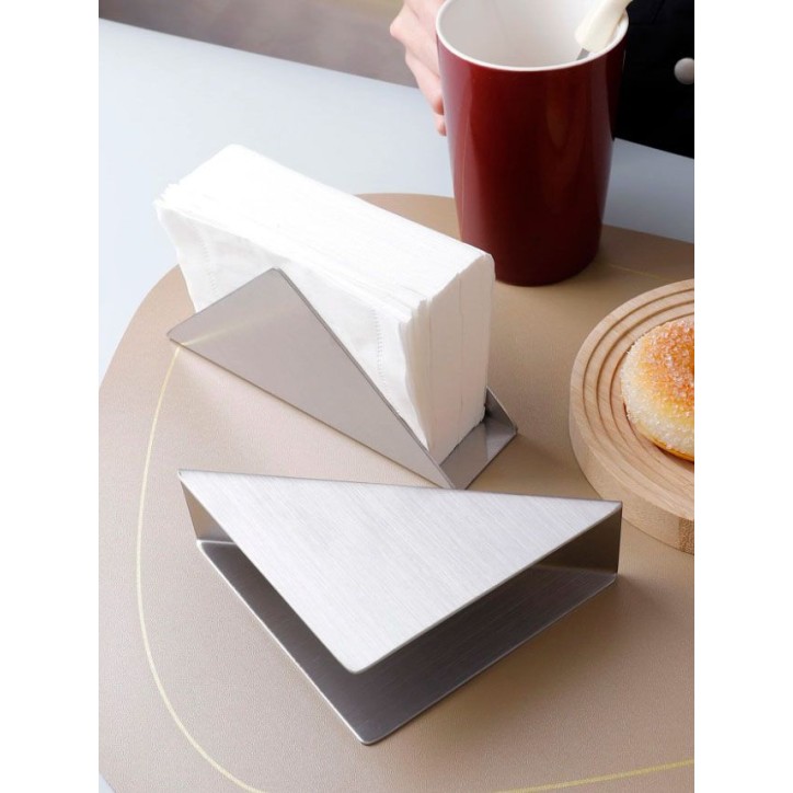 SERVILLETERO COCTEL: ACERO INOX - 12 5Xh7cm. - DISENO TRIANGULAR - Ref.BY01011078413