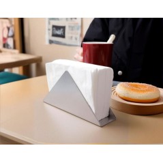 SERVILLETERO COCTEL: ACERO INOX - 12 5Xh7cm. - DISENO TRIANGULAR - Ref.BY01011078413