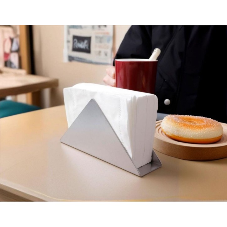 SERVILLETERO COCTEL: ACERO INOX - 12 5Xh7cm. - DISENO TRIANGULAR - Ref.BY01011078413