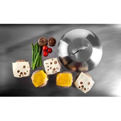 CAMPANA PARA HAMBURGESAS PARA FUNDIR Y AHUMAR Ø15 5Xh6cm. Ref.713914