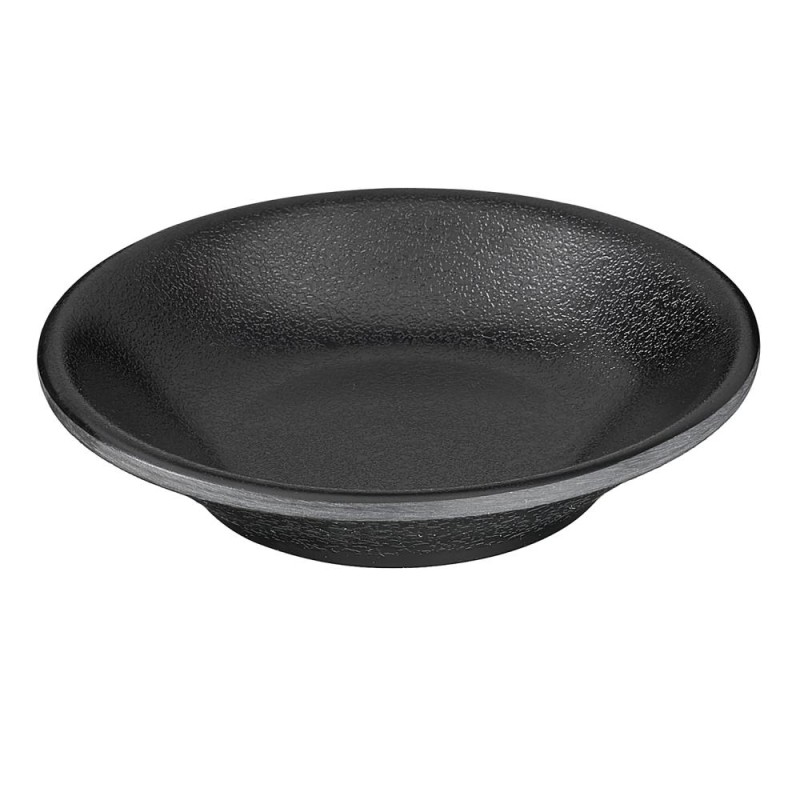MINIATURAS MELAMINA: ZEN CUENCO BOL Ø8Xh1 5cm. COLOR NEGRO Ref.83723