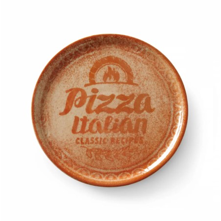 PLATO PIZZA - VINTAGE - RED Ø33cm. - Ref.778944