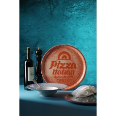 PLATO PIZZA - VINTAGE - RED Ø33cm. - Ref.778944