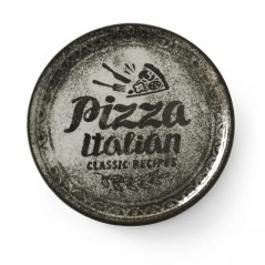 PLATO PIZZA - VINTAGE - BLACK Ø33cm. - Ref.778937