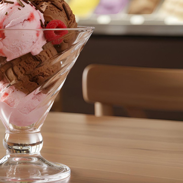 COPA HELADO: UMA COPA FORMA CORNETTO CON RELIEVE 32cl. Ref.5429308 COPA HELADO: UMA COPA FORMA CORNETTO CON RELIEVE 32cl. Ref.5429308