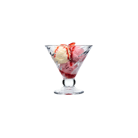 COPA HELADO: UMA COPA FORMA CORNETTO CON RELIEVE 32cl. Ref.5429308