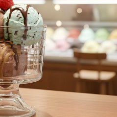 COPA HELADO: UMA COPA FORMA RECTA CON RELIEVE 32cl. Ref.5429307
