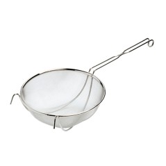 COLADOR DE MALLA CON VARILLA DE REFUERZO - ACERO INOX 18 10 - 3 Medidas disponible.