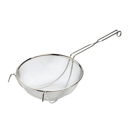 COLADOR DE MALLA CON VARILLA DE REFUERZO - ACERO INOX 18 10 - 3 Medidas disponible.