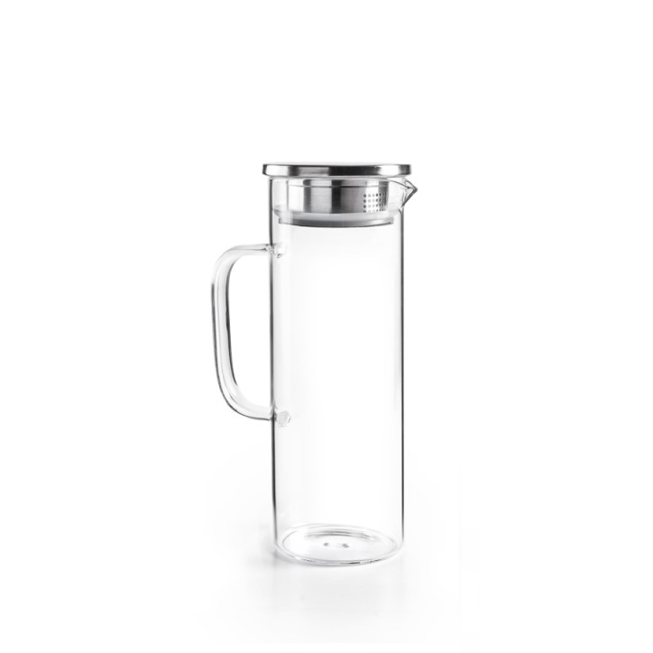JARRAS AGUA SANGRIA: CON TAPA EN ACERO INOX SLIM 1 5Ltrs. Ø9Xh28cm. Ref.626015