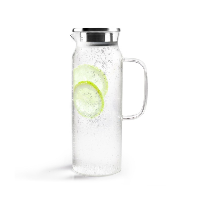 JARRAS AGUA SANGRIA: CON TAPA EN ACERO INOX SLIM 1 5Ltrs. Ø9Xh28cm. Ref.626015