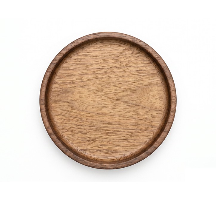 PLATILLO DE CAMBIO: MADERA RAIZ DE TEKA Ø12cm. - ARTESANO - HECHO A MANO - Ref.TK1401