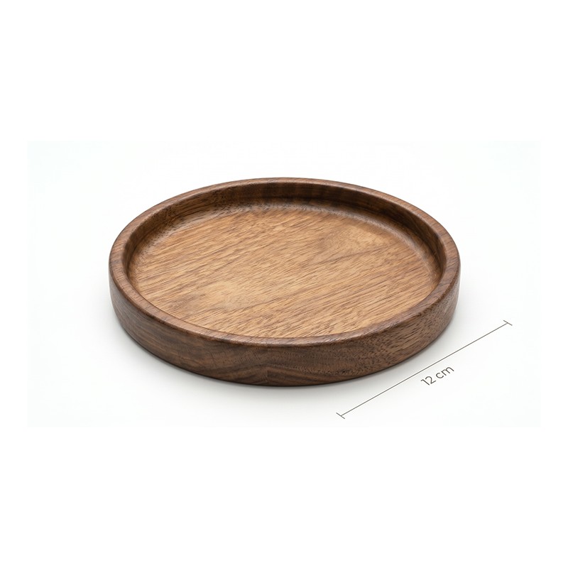 PLATILLO DE CAMBIO: MADERA RAIZ DE TEKA Ø12cm. - ARTESANO - HECHO A MANO - Ref.TK1401