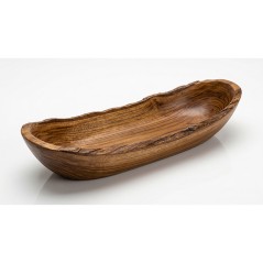 RAIZ DE TEKA: BOL NATURAL GONDOLA 35X10cm. - ARTESANA - HECHA A MANO - Ref.TK405