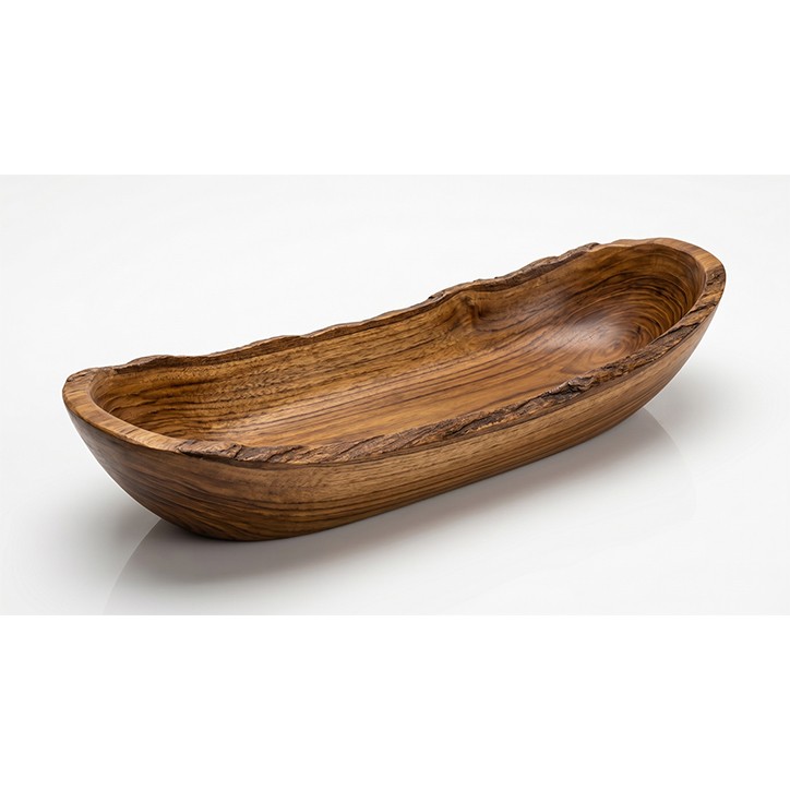 RAIZ DE TEKA: BOL NATURAL GONDOLA 35X10cm. - ARTESANA - HECHA A MANO - Ref.TK405