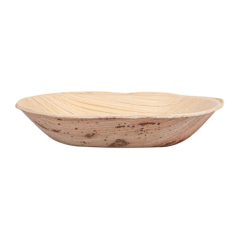 VAJILLA CATERING SERIE NATURA: MINI PLATO OVAL `ARECA` 11X7Xh2 5cm. (25 Uds.) 100% Ecologico Ref.232.43