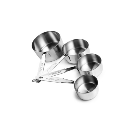 JUEGO DE 4 MEDIDAS CAZOS 59ml.(1 4) 79ml.(1 3) 118ml. (1 2) 236ml (1) Ref.701910