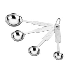 JUEGO DE 4 MEDIDAS CUCHARAS INOX  Ref.701400