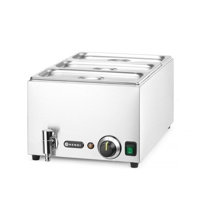 BANO MARIA ELECTRICO: CONJUNTO RANGER CON GRIFO DE DRENAJE   3x GN 1 3 CON TAPA Ref.238868