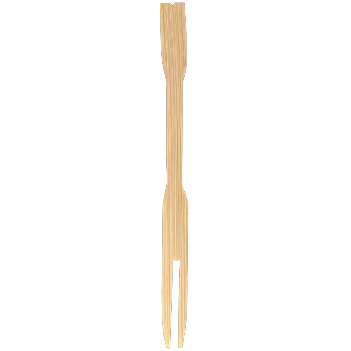 ECOLINE MADERA: TENEDOR MINI MADERA BAMBU 90mm. (1000uds.) Ref.CUMADE000072