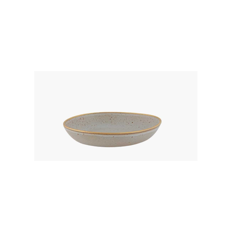 CASA ALEGRE: PLATO HONDO Ø22cm. GOLD STONE WHITE Ref.37004076