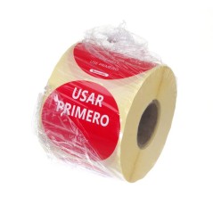 ETIQUETA DE SEGURIDAD ALIMENTARIA - USAR PRIMERO - 500 Uds. Ref.850893