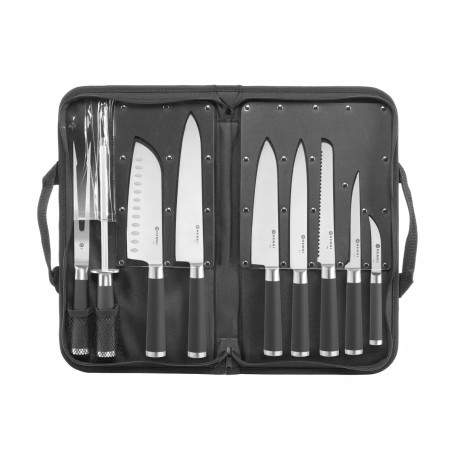 JUEGO DE CUCHILLOS PROFESIONALES DE 9 PIEZAS CON MALETIN Ref.975770
