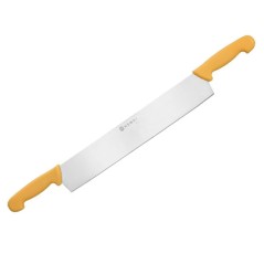 CUCHILLO CORTA QUESO DOS MANGOS AMARILLOS 380mm. Ref.856413