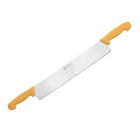 CUCHILLO CORTA QUESO DOS MANGOS AMARILLOS 380mm. Ref.856413