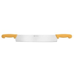 CUCHILLO CORTA QUESO DOS MANGOS AMARILLOS 380mm. Ref.856413