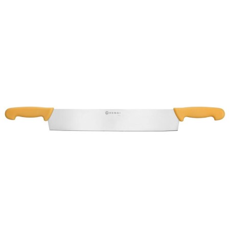 CUCHILLO CORTA QUESO DOS MANGOS AMARILLOS 380mm. Ref.856413