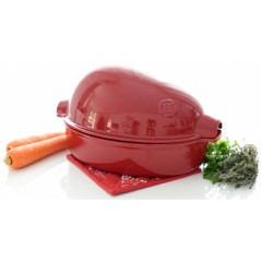 EMILE HENRY: HORNO ASADOR DE POLLOS ROJO Ref.348444