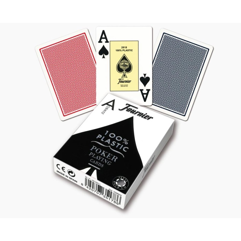 FOURNIER: 55  CARTAS DE POKER 100% PLASTIC Ref.1028935