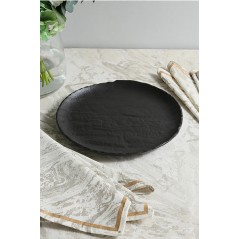 VULCANIA BLACK: PLATO Ø21cm. Ref.VU000210779
