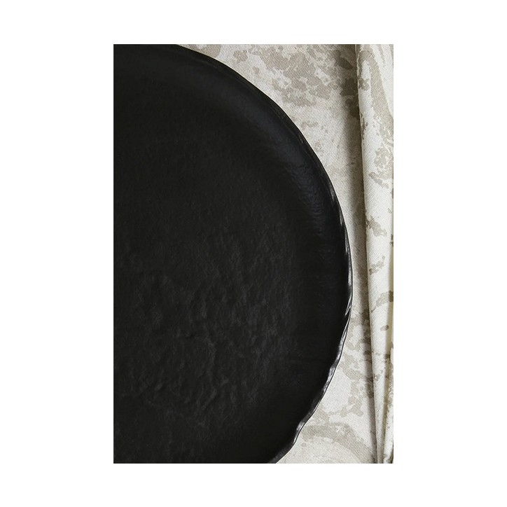 VULCANIA BLACK: PLATO Ø21cm. Ref.VU000210779