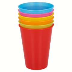 POLICARBONATO STOR: VASO  PP 28cl COLORES (6uni.) Ref.00633