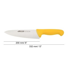 ARCOS SERIE INYECTADA: AMARILLO CUCHILLO COCINERO 200mm. Ref.292100