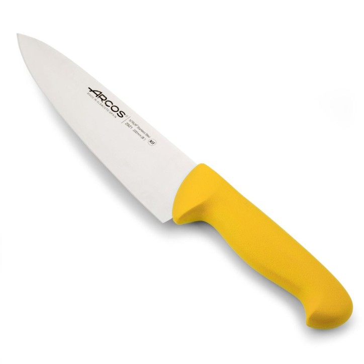 ARCOS SERIE INYECTADA: AMARILLO CUCHILLO COCINERO 200mm. Ref.292100