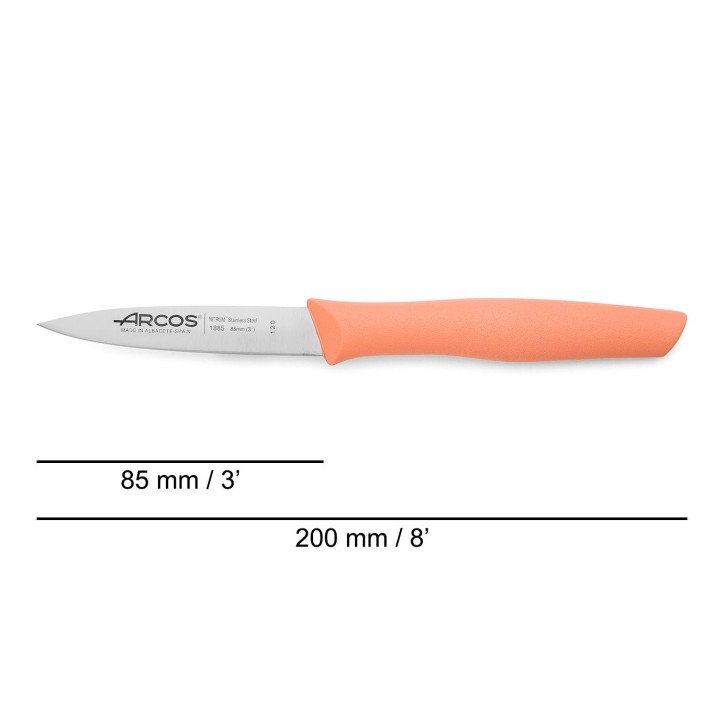 ARCOS SERIE INYECTADA: CUCHILLO MONDADOR 85mm. CORAL Ref.188578